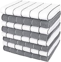 AIDEA Microfiber Kitchen Towels 8-Pack